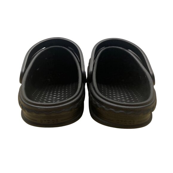Crocs Women’s All Black Classic Slip-On Clog Sandals Size M7/W9 - Picture 4 of 7